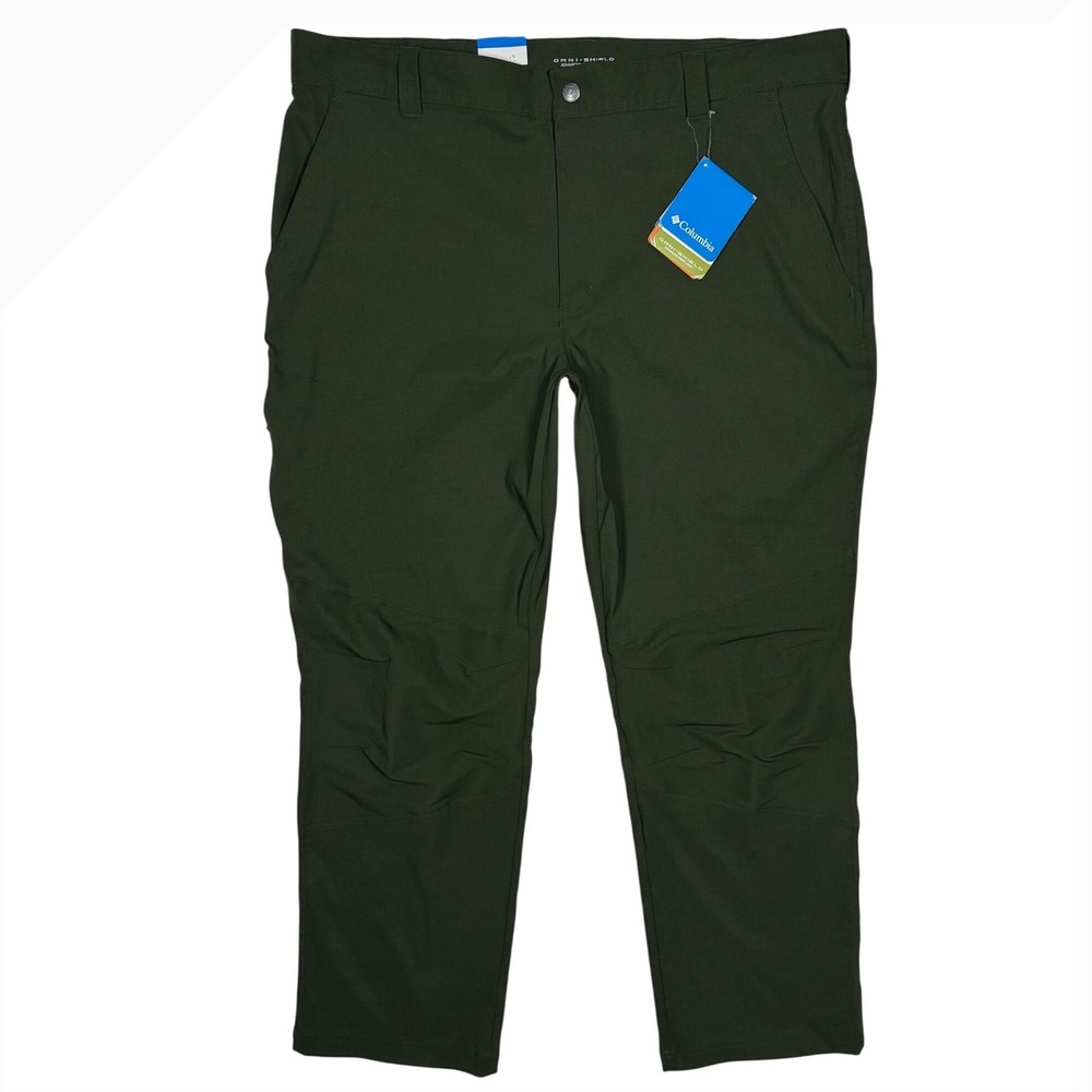 NWT COLUMBIA Men's Jasper Butte Omni Shield Pants, Muted Green, Size 40/30